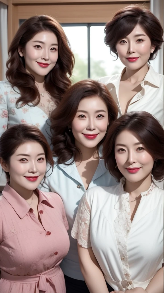 (((A group photo of the top 3 beautiful Japanese moms)))、Everyone has different types and hairstyles, but they are beautiful.、((All of them are obscene and have long breasts that are too big.))、different sexual poses、All wearing white turtleneck sleeveless knit sweaters、Full of big breasts、A room filled with the smell of meth、((Everyone emphasizes their big breasts))、living room、Past-up horizontal group photo