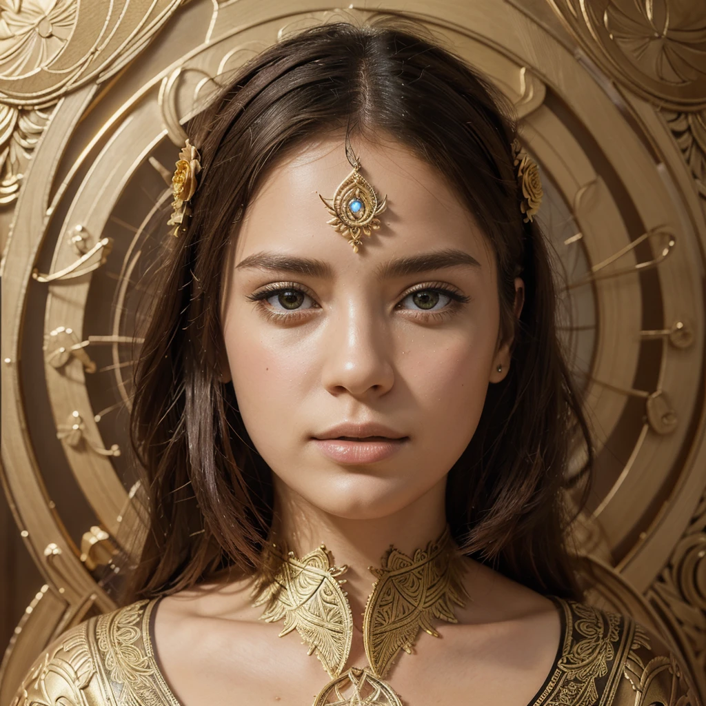 (masterpiece, top quality, best quality, official art, beautiful and aesthetic:1.2), (1girl), extreme detailed,colorful,highest detailed, official art, unity 8k wallpaper, ultra detailed, beautiful and aesthetic, beautiful, masterpiece, best quality, (zentangle, mandala, tangle, entangle) ,holy light,gold foil,gold leaf art,glitter drawing, PerfectNwsjMajic