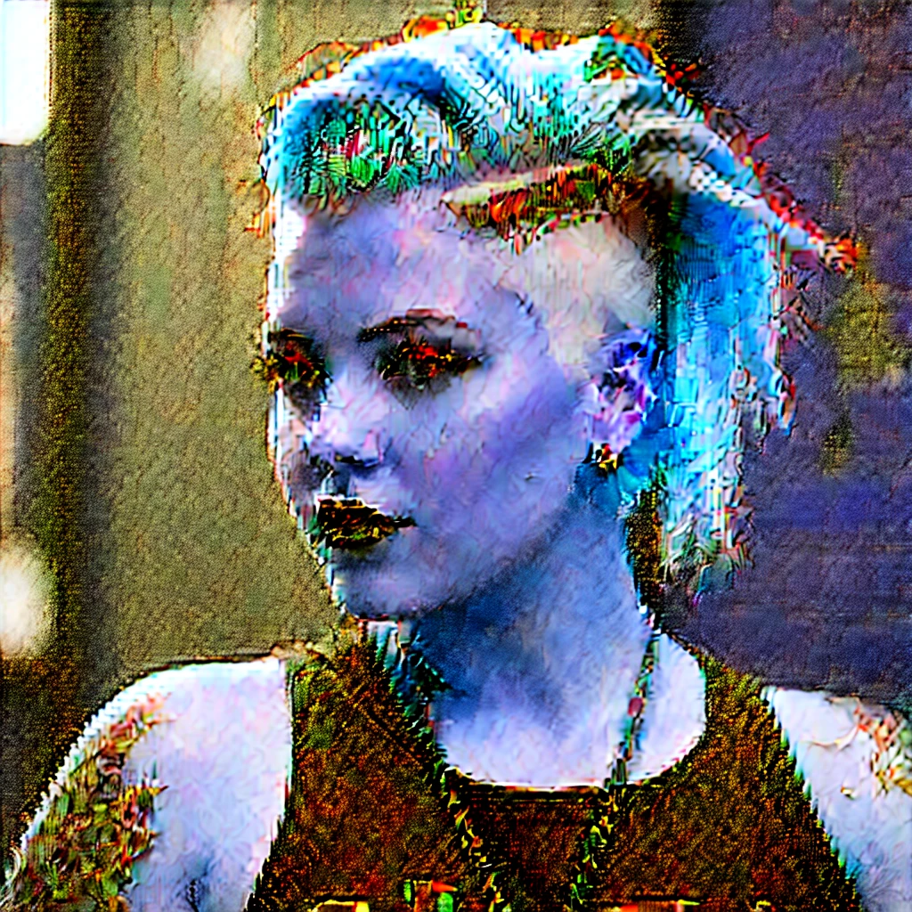 26 years old blonde girl, thicc, thick, punk rock style, one side shaved undercut hair,
