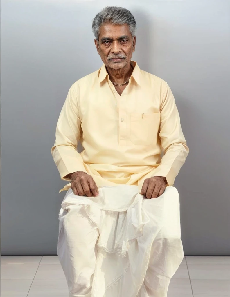 a detailed portrait of an elderly indian man, wearing traditional bengali clothing, beautiful detailed eyes, beautiful detailed lips, extremely detailed face, long eyelashes, intricate ornate patterns, exquisite traditional jewelry, warm lighting, muted color palette, oil painting, photorealistic, (best quality, 4k, 8k, highres, masterpiece:1.2), ultra-detailed, (realistic, photorealistic, photo-realistic:1.37)