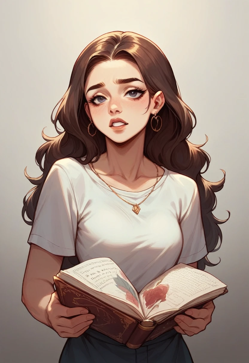 Create a book cover, containing romance and suspense, make it clear that we are talking about a love full of surprises. Create a cover corresponding to the title “A great blow”