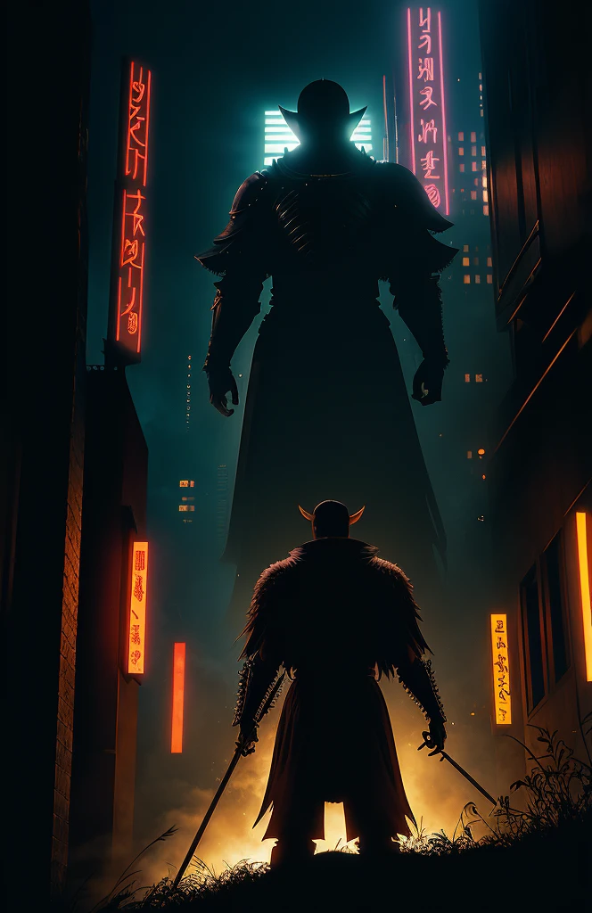 Berserk realism with bladerunner colour filter