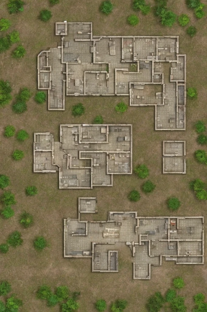 a view of a map of a building with green light, a screenshot by Rob Alexander, winner of the cg society competition, renascentist, imperial brutalist base, dark sci-fi game map, science fiction base, estilo de starfinder, randomly segmented rooms, steam office maps, symmetrical outpost, science fiction scenario, mining outpost, Research outpost, 3d details, mapa 3d, walls seen from the top, mapa simetrico 3D,
