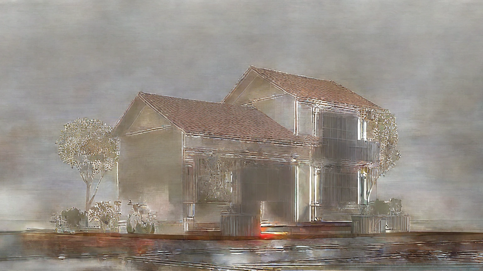 a rendering of a small house