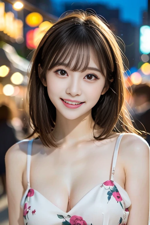 (Pink floral dress)、、night、(festival)、Fireworks Her blonde hair is blown by the strong wind and obscures her pretty face..、Bangs that flow between the eyes、Sexy big 、16 year old cute little Beautiful Face、Shiny, bright, straight, super long blonde hair、Cute and beautiful long, smooth bangs covering the area between the eyes、Long, straight, silky hair、Beautiful young girl with a cute smile、clear, white and Shiny skin、Shiny skin、Beautiful Face、Cheek gloss highlighter、Such bright and beautiful eyes、Very big eyes、Small Face Beauty、Perfect beauty、(Full body 2:1)、JK、、information