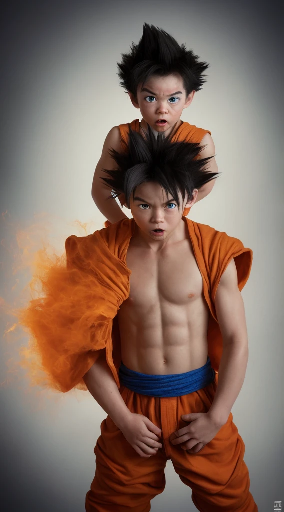 .photography of son goku, by Tim Tadder (((cowntry of goku))).