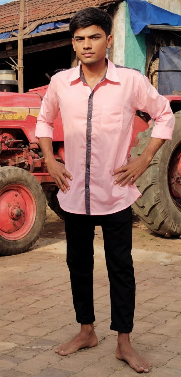 Black shirt and cartoon realistic