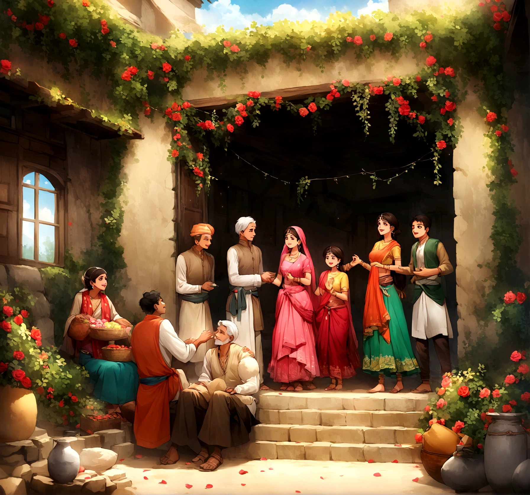 And so, Raju and Seema’s romantic tale spread among the villagers. Their love led them to share many significant moments and embark on a life together.