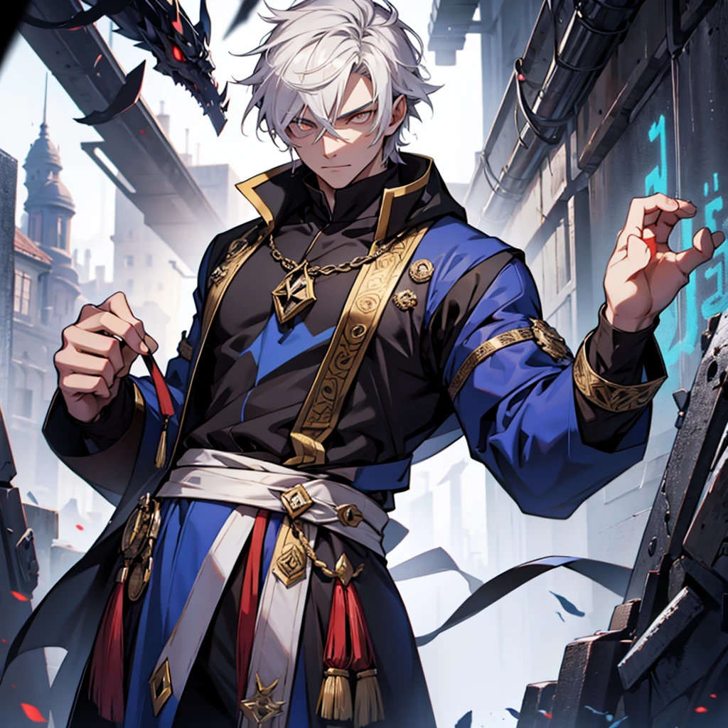 Male, alchemist, white eyes