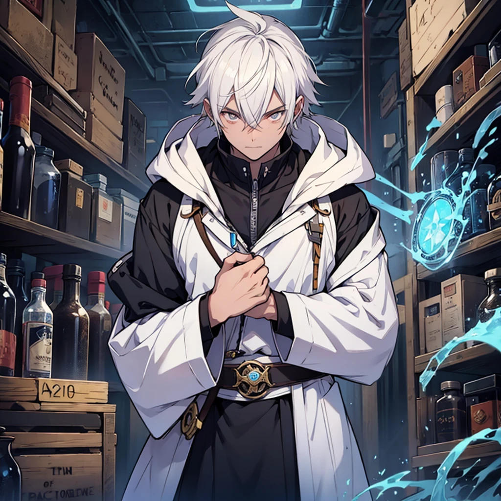 Male, alchemist, white eyes