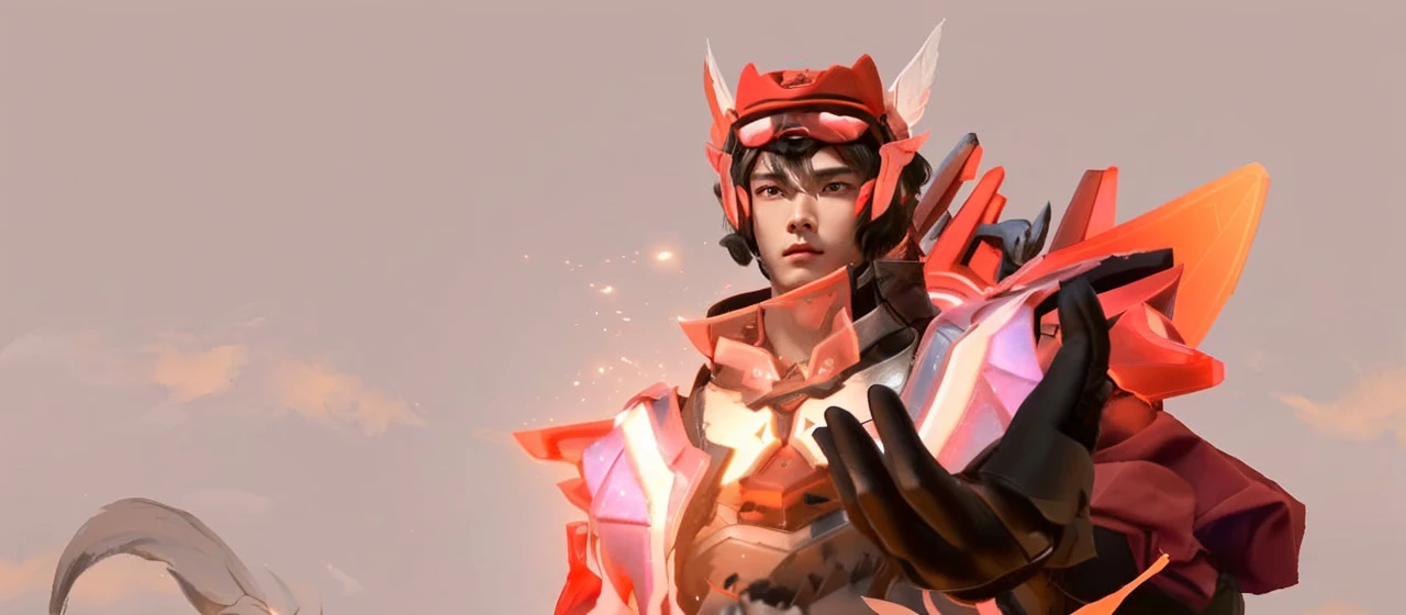 a close up of a person in a costume with a wing, inspired by Huang Shen, heise jinyao, zhao yun, inspired by Li Kan, inspired by Shen Zhou, xianxia hero, sylas, bian lian, zhongli from genshin impact, wild rift, kda, inspired by Yang Jin, league of legends character 8k quality 