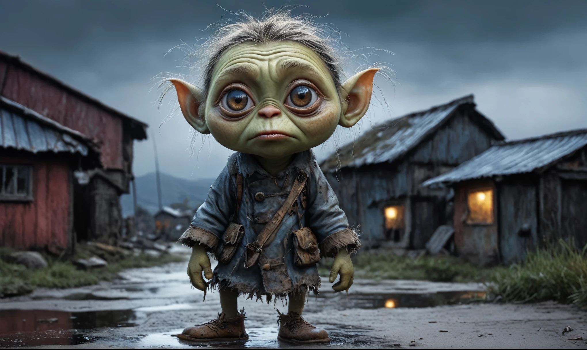 full body length shot, glasses, cutie, [ forgetful ], fanart, special doodle, [ realistic photo ]!!, [ [ hyperrealistic ] ], cute,  very smart, beautiful image, you're something special,in childhood memory, beutiful,eyes extremely detailed,intricate details eyes,eyes extremely detailed, high detailed eyes,16k resolution, eyes anatomically correct,Ultra HD,HDR,hyper realism, hyper detailed,extremely Realism,Ultra Detailed,body logically correct,Extremely detailed,High contrast,Masterpiece,Realism,Ultra Detailed, intricate details,realistic humid leather, cinematic style,irina yermolova,high contrast,hdr,extremely detailed, [deep night landscape],masterpiece,intricate details,faded,eyes extremely detailed,Silverclaw,view from height,full-body-shot,High contrast,Masterpiece,Realistic,Ultra Detailed,intricate details,realistic humid skin,extremely intricate,realism,photorealism, cinematic style,irina yermolova,HDR,((Wangechi Quality)),extremely detailed, [night landscape],masterpiece,intricate details,faded,eyes extremely detailed, high detailed eyes,16k resolution,RAW, Nikon Z9,chinese orc's village of fishers on seaside,authentic,full body length,Labradorite babygirl,native italian troll ,pretty face,eyebrow up,full body shot,ominous landscape,glate gray atmosphere,by art Simon Stalenhag,Nicola Samori,(((Wangechi Mutu))),prime colors,urban,extremely detailed,masterpiece,intricate details,faded,eyes extremely detailed, high detailed eyes,4k resolution,RAW, Nikon Z9