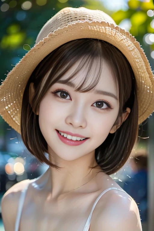 one piece、Straw hat、Entering the sea、Sunset Beach、Show the whole body、More sexy and bold poses、(Her windblown blonde hair obscures her pretty face..、Bangs that flow between the eyes、Sexy big 、 cute little Beautiful Face、Shiny, bright, straight, super long blonde hair、Cute and beautiful long, smooth bangs covering the area between the eyes、Long, straight, silky hair、Beautiful young girl with a cute smile、clear, white and Shiny skin、Shiny skin、Beautiful Face、Cheek gloss highlighter、Such bright and beautiful eyes、Very big eyes、Small Face Beauty、Perfect beauty、(Full body 2:1)、JK、information