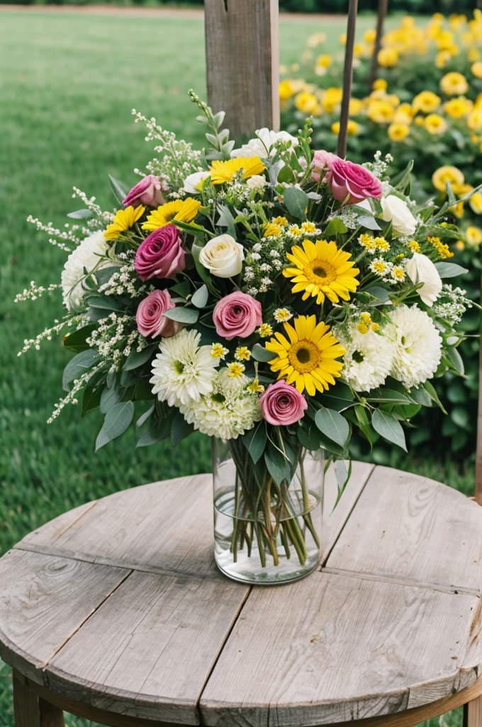 Outdoor flower arrangement
