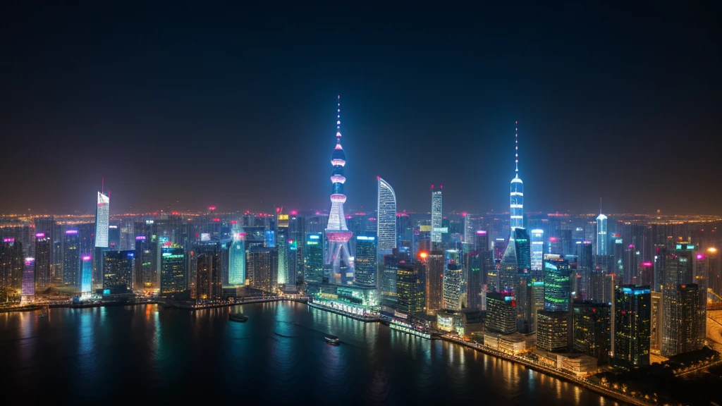 Close-up,The future cities of China's Greater Bay Area are reflected in the eyes of young Chinese,The pupil of the eye reflects the towering smart building、Lush green spaces and multicultural neighbourhoods。Drone flying in the city sky,Intelligent traffic systems keep things in order on the roads,People are laughing and chatting in the park,Demonstrate expectations and hope for the future。Background is clear blue sky and white clouds,Symbolizes infinite possibilities and bright prospects。