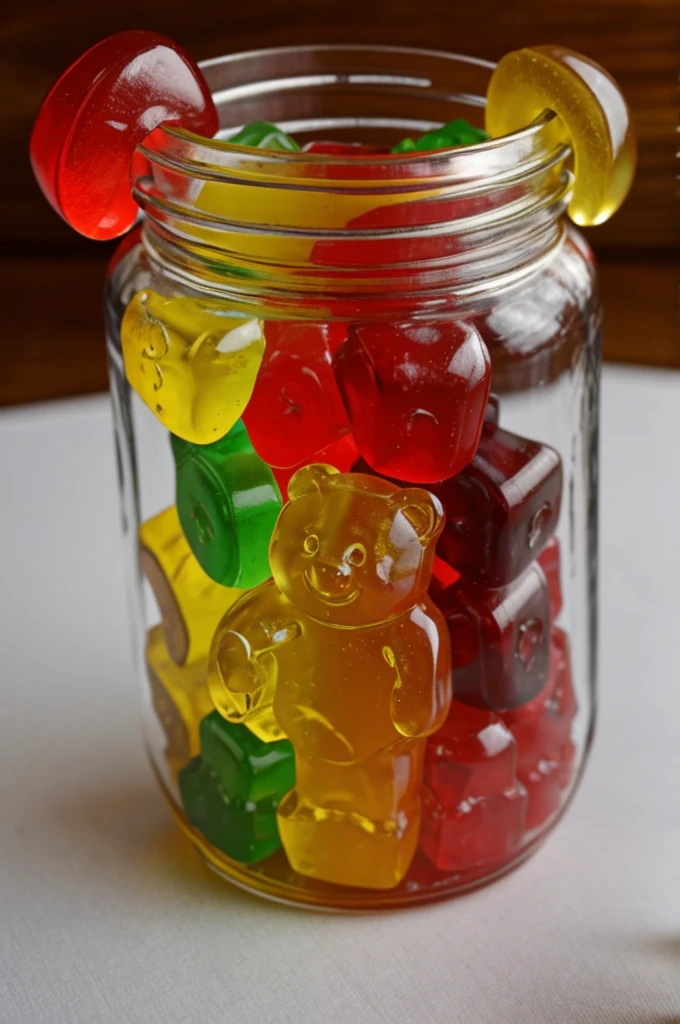 Gummy bear is chazing me
