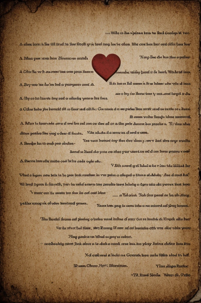 A heart, with the lyrics my sherly inside