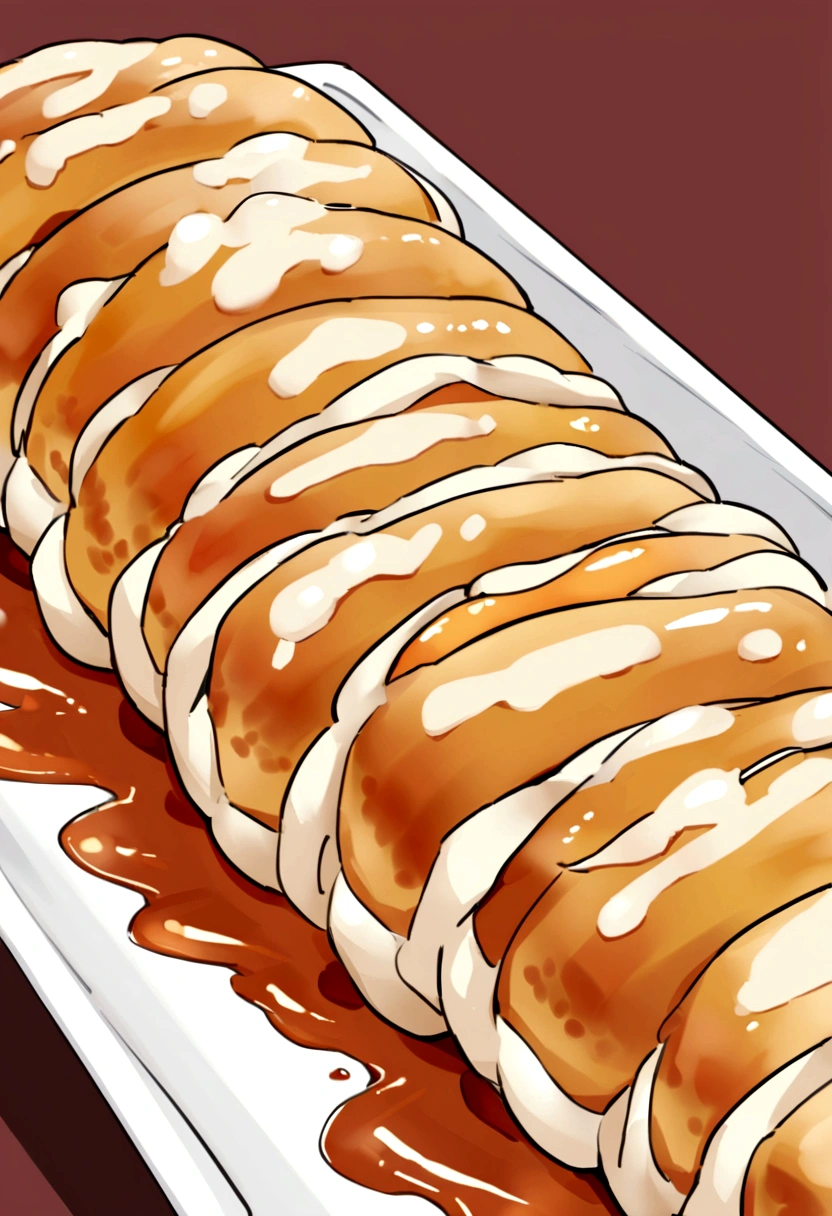 สาวสวยยืนจับชองชอสไก่ Chicken Glazing Sauce