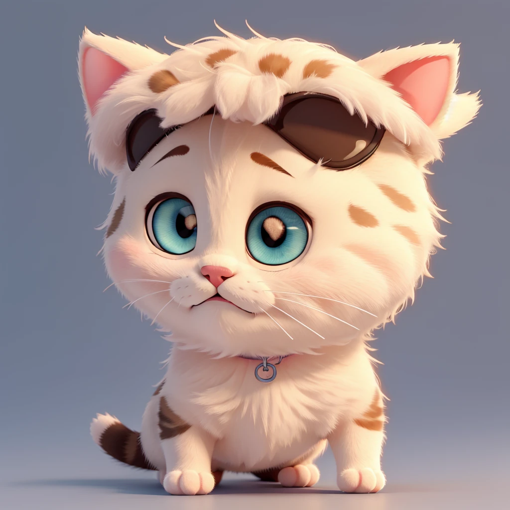 A cute and adorable baby cat, random expression, high quality 8k, smooth lines, highly detailed, simple background. 