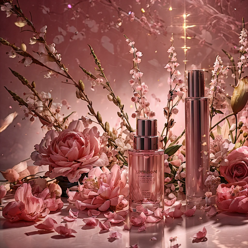 ((high resolution)),((Highest quality)),cosmetics,pink