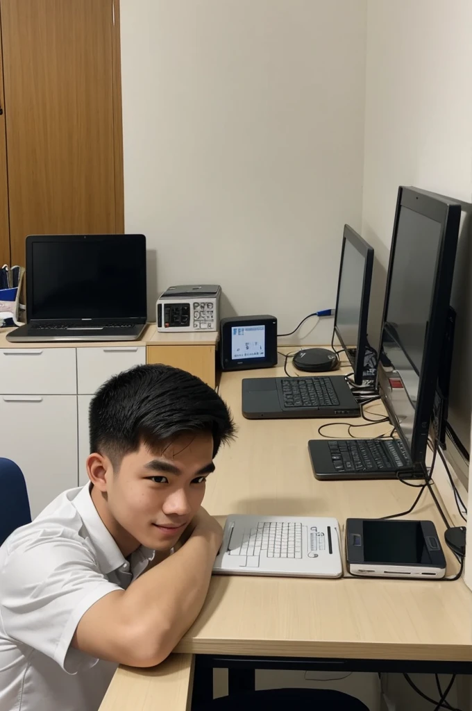 Tom is a student at a university in Bangkok. He studies digital technology and computer science. Every day, Tom follows a simple routine. Let’s look at Tom's daily life to learn about the present simple tense.