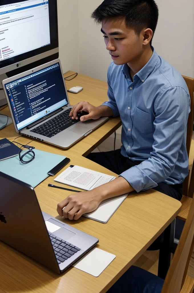 Tom is a student at a university in Bangkok. He studies digital technology and computer science. Every day, Tom follows a simple routine. Let’s look at Tom's daily life to learn about the present simple tense.