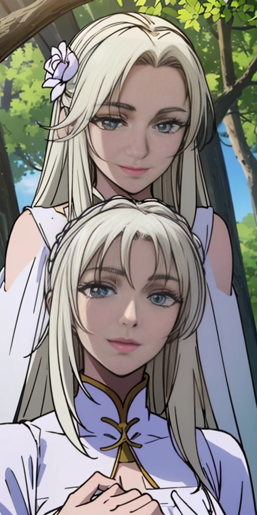 best quality,4k,8k,highres,masterpiece:1.2,ultra-detailed,realistic:1.37,portrait,beautiful mother and daughter in an Italian garden,medium:oils,classic Italian style,soft and warm colors,gentle lighting,delicate brush strokes,artistic masterpiece,pastel-hued flowers,bright blue sky and fluffy white clouds,fine details on their dresses,mother wearing an elegant white gown,daughter in a white dress with delicate lace,sparkling tiaras on their heads,smiling and joyful expressions,daughter holding a bouquet of white roses,embrace of love and innocence,subtle sunlight filtering through the trees,whisper of a gentle breeze,tranquil and peaceful atmosphere,mother's loving gaze,daughter's eyes full of excitement and joy,overall scene exudes purity and serenity.
