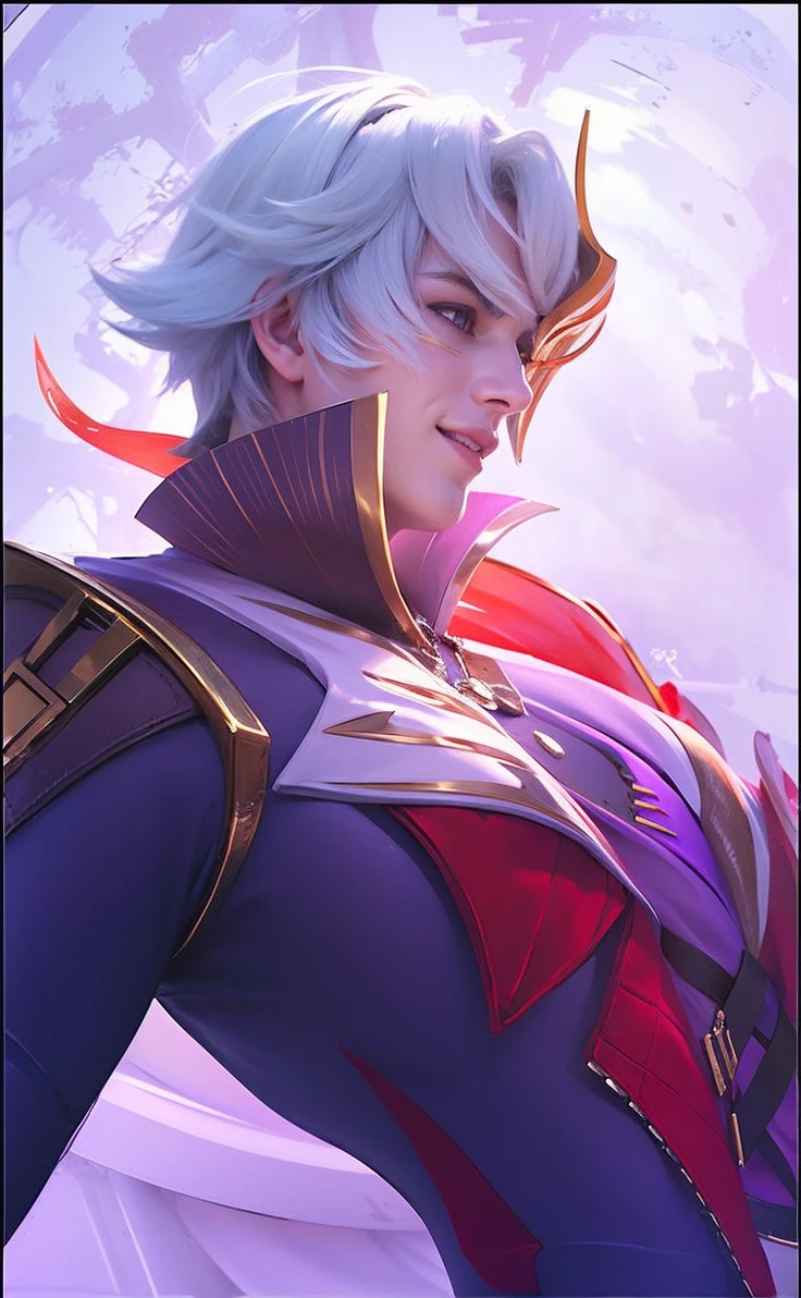A man with realistic blonde hair, exactly the same hairstyle, realistic handsome face, realistic cool expression,Adapt exact clothing, realistic light, realistic shadows, realistic background,Realistic neat hair, smile