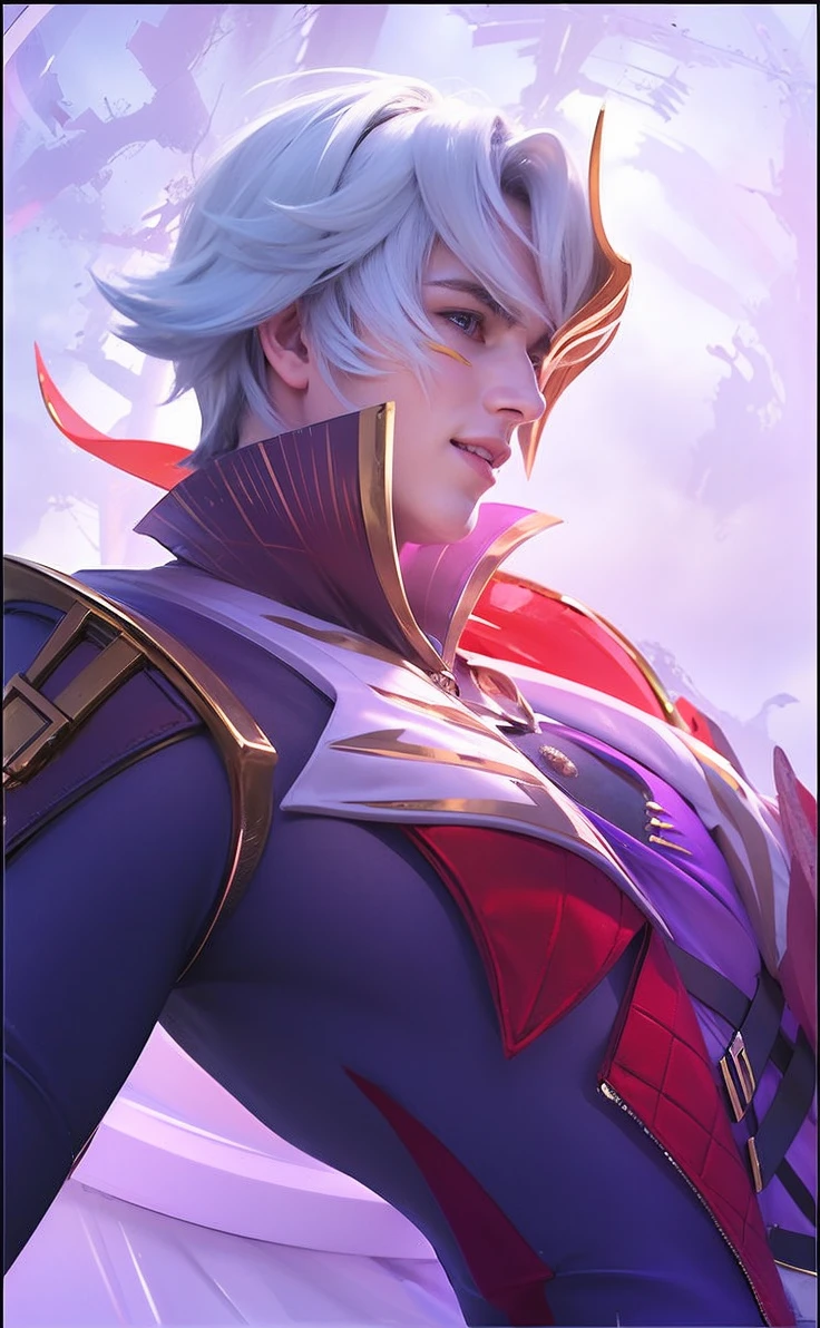 A man with realistic blonde hair, exactly the same hairstyle, realistic handsome face, realistic cool expression,Adapt exact clothing, realistic light, realistic shadows, realistic background,Realistic neat hair, smile
