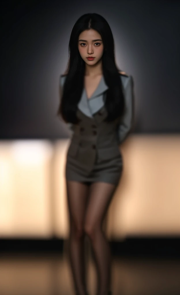 masterpiece,best quality,extremely detailed 8K wallpaper,
1girl,Pu1,white shirt,looking at viewer,police hat,full body,
city,building,