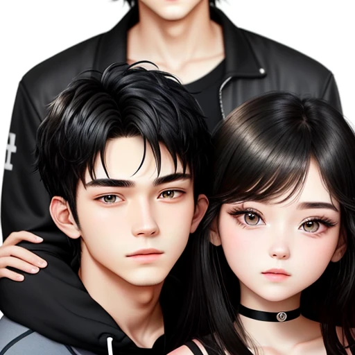 Broken-home-family
20-year-old boy and 20-year-old girl, Detailed face, Detailed eyes, double eyelid,, Handsome-cool-warm-boy with black hair and cute-beautiful-girl with black hair. 