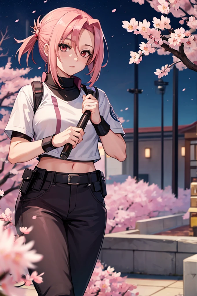 (((Sakura Haruno))),(((Wearing police clothes)))