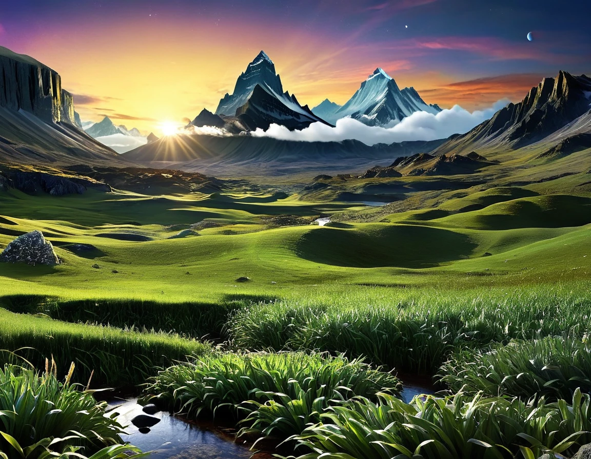 Create a dreamlike, surreal 8K image that transforms the Plex user interface into a fantastical landscape. Incorporate iconic characters from different shows and movies wandering through this imaginative dreamscape.

