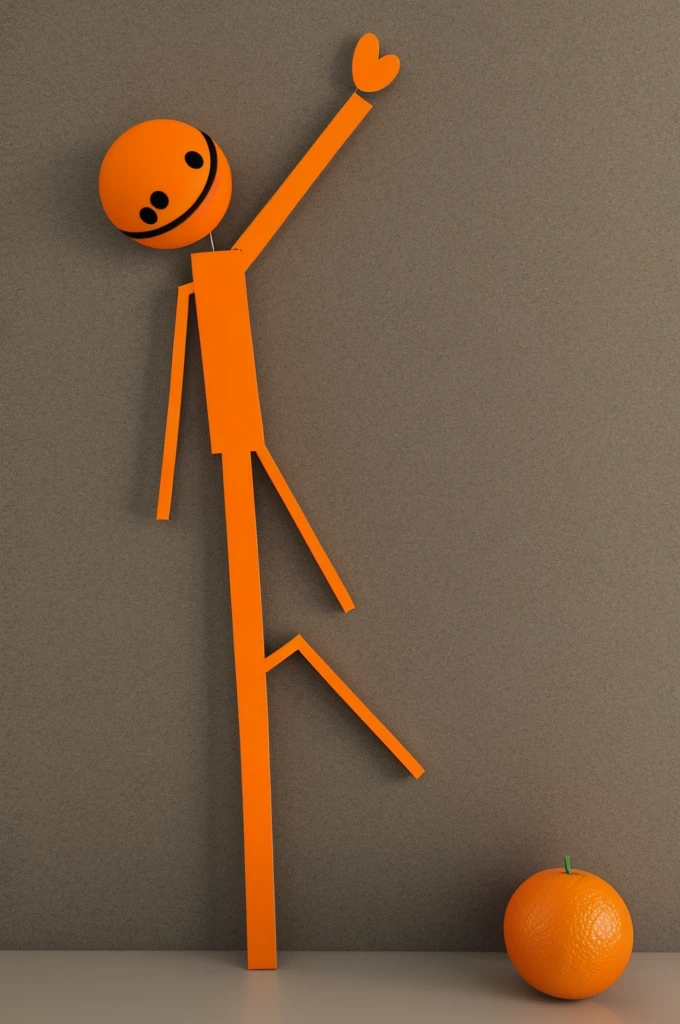 Stickman orange,
