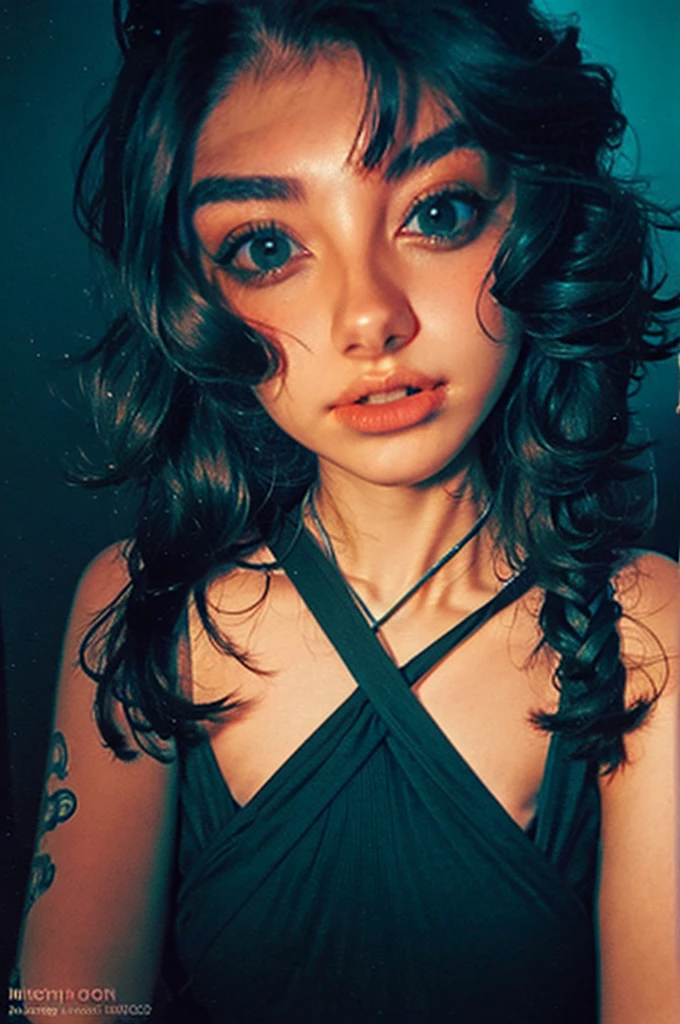 a close up of a woman with green eyes and a black background, loish art style, loish |, neon and dark, jen bartel, inspired by loish, loish and wlop, green glows, green glowing eyes, glowing in the dark, glowing aesthetic, unearthly art style, glowing green, with glowing eyes, cyan and green