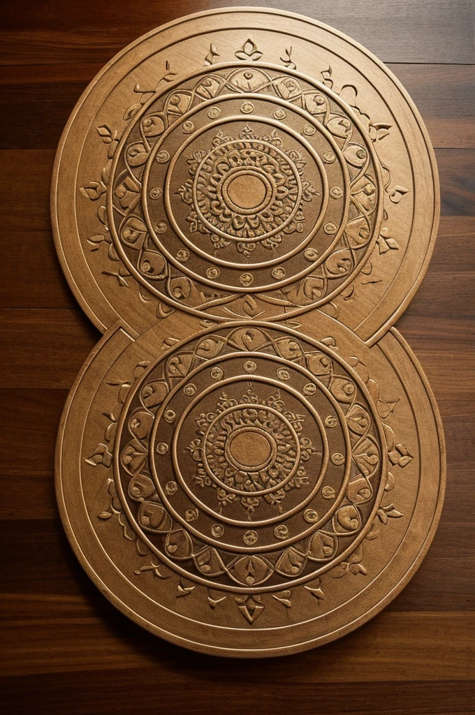 A simple little detailed round mandala with translational and rotational symmetry