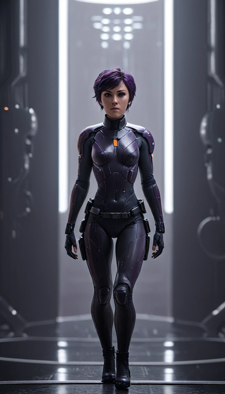 professional 3d model Cinematic scene, sabine wren, HUGE BREASTS, Ghost in the Shell, detailed background, masterpiece, best quality, high quality, highres, absurdres . octane render, highly detailed, volumetric, dramatic lighting