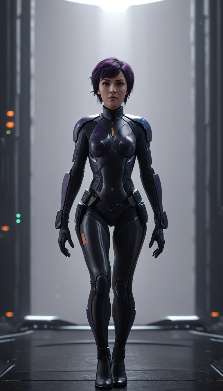 professional 3d model Cinematic scene, sabine wren, HUGE BREASTS, Ghost in the Shell, detailed background, masterpiece, best quality, high quality, highres, absurdres . octane render, highly detailed, volumetric, dramatic lighting