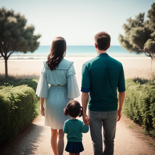 family(point of view from behind) 