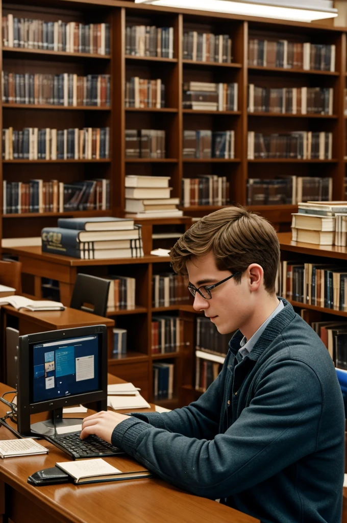 In the afternoon, Tom studies in the library. He reads books and works on his computer. Sometimes, he meets his friends in the library. They study together and help each other with homework.
- Tom studies in the library.
- He reads books and works on his computer.
- He meets his friends in the library.
- They study together and help each other.