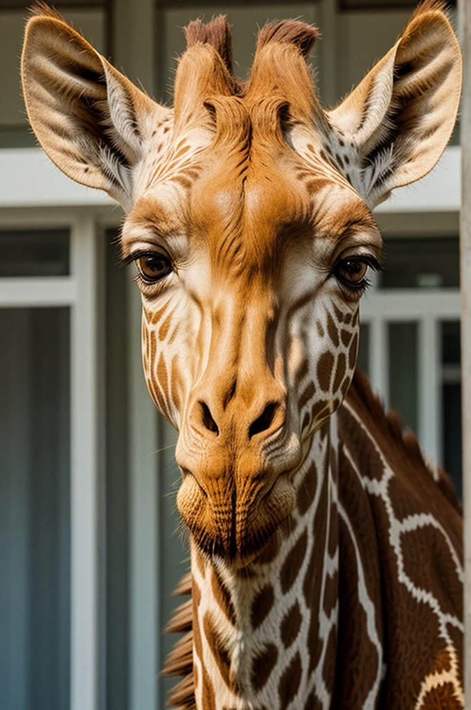 Giraff eye on front