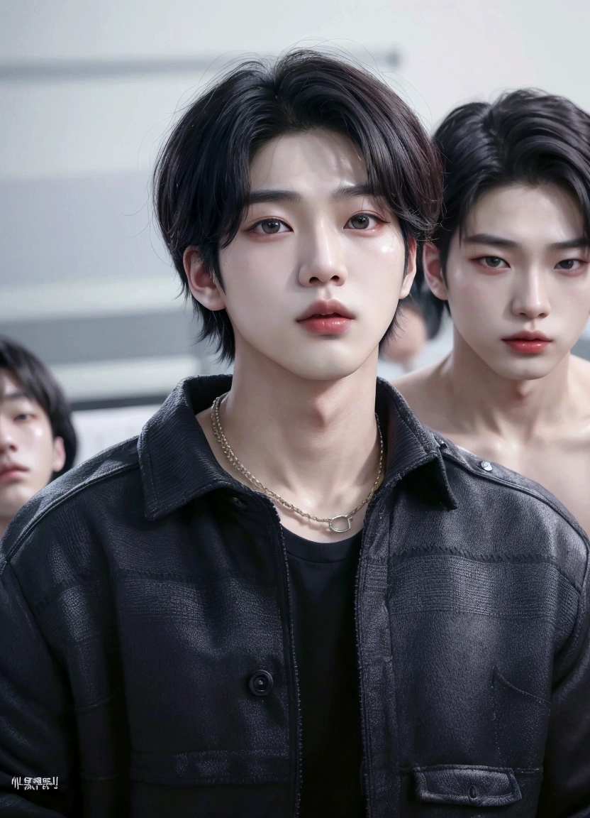 Arafed Asian man, Kim Jiwoong, Shim Jake, kim doyoung, Jung Jaehyun, wicked ulzzang, pale korean adorable face, hong june hyung, jinyoung shin, hyung tae, kim taejin, south korean man, lee wonbin, Yanjun Chengt, profile headshot, inspired by jeonseok lee, jaeyeon nam
