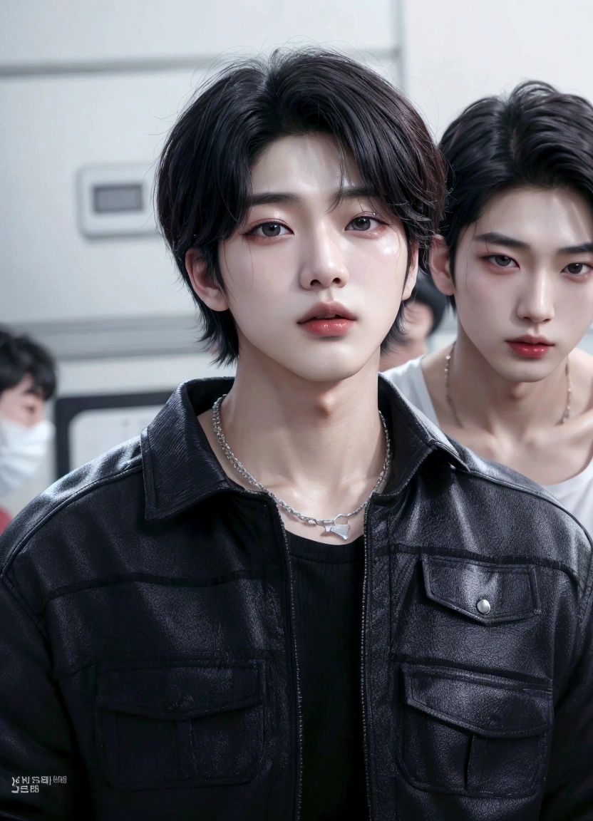 Arafed Asian man, Kim Jiwoong, Shim Jake, Jung Jaehyun, wicked ulzzang, adorable face, attractive face, pale korean, hong june hyung, jinyoung shin, hyung tae, kim taejin, south korean man, lee wonbin, Yanjun Chengt, profile headshot, inspired by jeonseok lee, jaeyeon nam