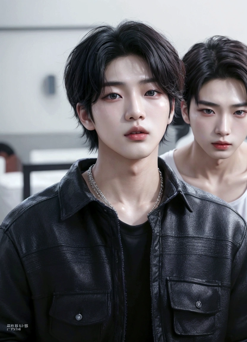 Arafed Asian man, Kim Jiwoong, Shim Jake, Jung Jaehyun, wicked ulzzang, adorable face, attractive face, pale korean, hong june hyung, jinyoung shin, hyung tae, kim taejin, south korean man, lee wonbin, Yanjun Chengt, profile headshot, inspired by jeonseok lee, jaeyeon nam