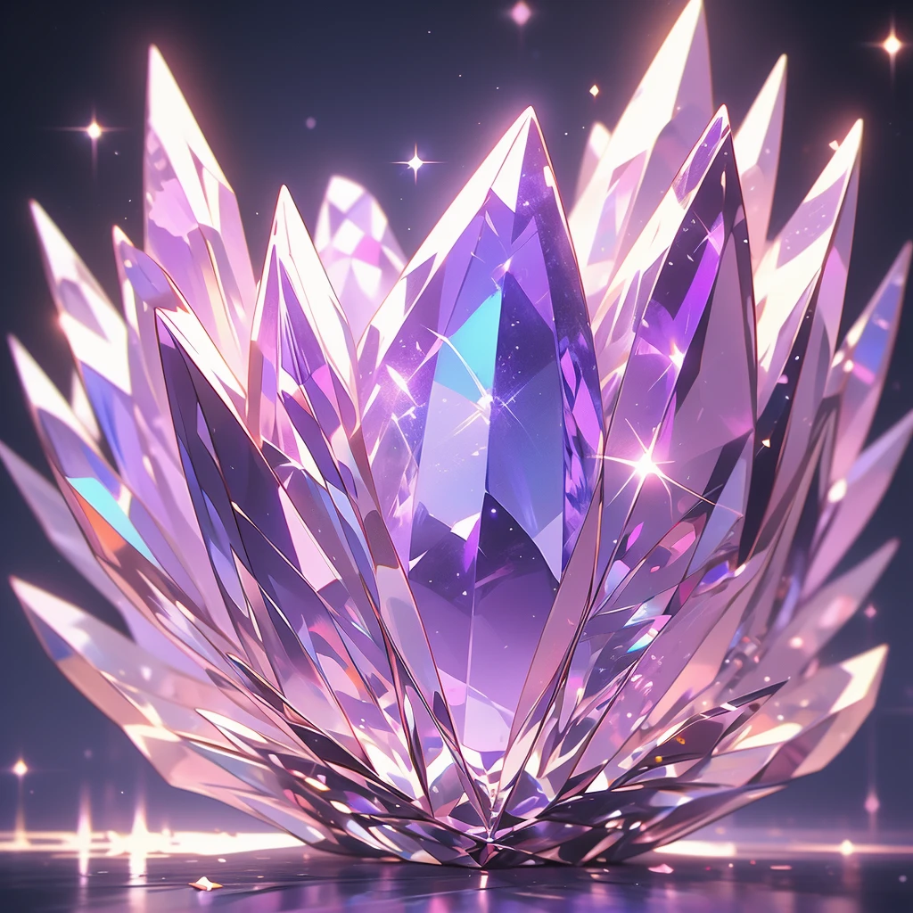 a close up of a crystal with a purple light in the background, a macro photograph by Anna Haifisch, trending on pexels, crystal cubism, glowing crystals, beautiful crystals, colorful crystals, crystals, crystalized, magical crystals, crystals enlight the scene, crystal material, glowing crystal on a rock, dimly glowing crystals, made of crystals