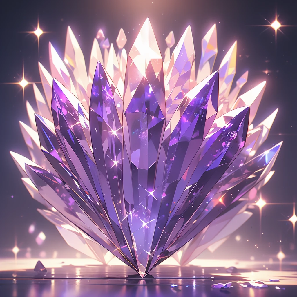 a close up of a crystal with a purple light in the background, glowing crystals, beautiful crystals, colorful crystals, crystals, crystalized, magical crystals, crystals enlight the scene, crystal material, glowing crystal on a rock, dimly glowing crystals, made of crystals, crystal color, iridescent crystals, colourful 3 d crystals, crystallized, neon rainbow quartz