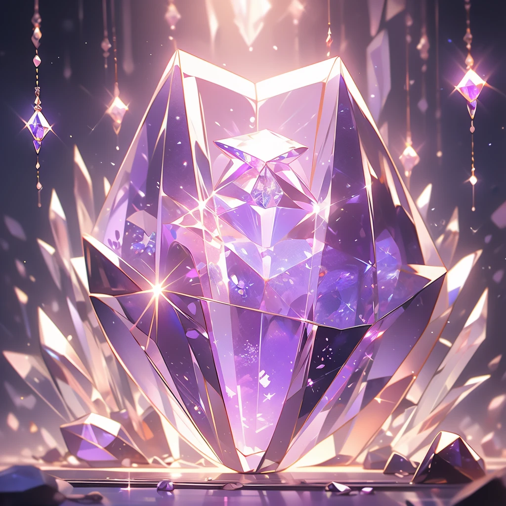 a close up of a crystal with a purple light in the background, a macro photograph by Anna Haifisch, trending on pexels, crystal cubism, glowing crystals, beautiful crystals, colorful crystals, crystals, crystalized, magical crystals, crystals enlight the scene, crystal material, glowing crystal on a rock, dimly glowing crystals, made of crystals