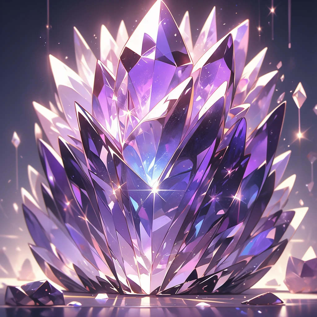 a close up of a crystal with a purple light in the background, a macro photograph by Anna Haifisch, trending on pexels, crystal cubism, glowing crystals, beautiful crystals, colorful crystals, crystals, crystalized, magical crystals, crystals enlight the scene, crystal material, glowing crystal on a rock, dimly glowing crystals, made of crystals