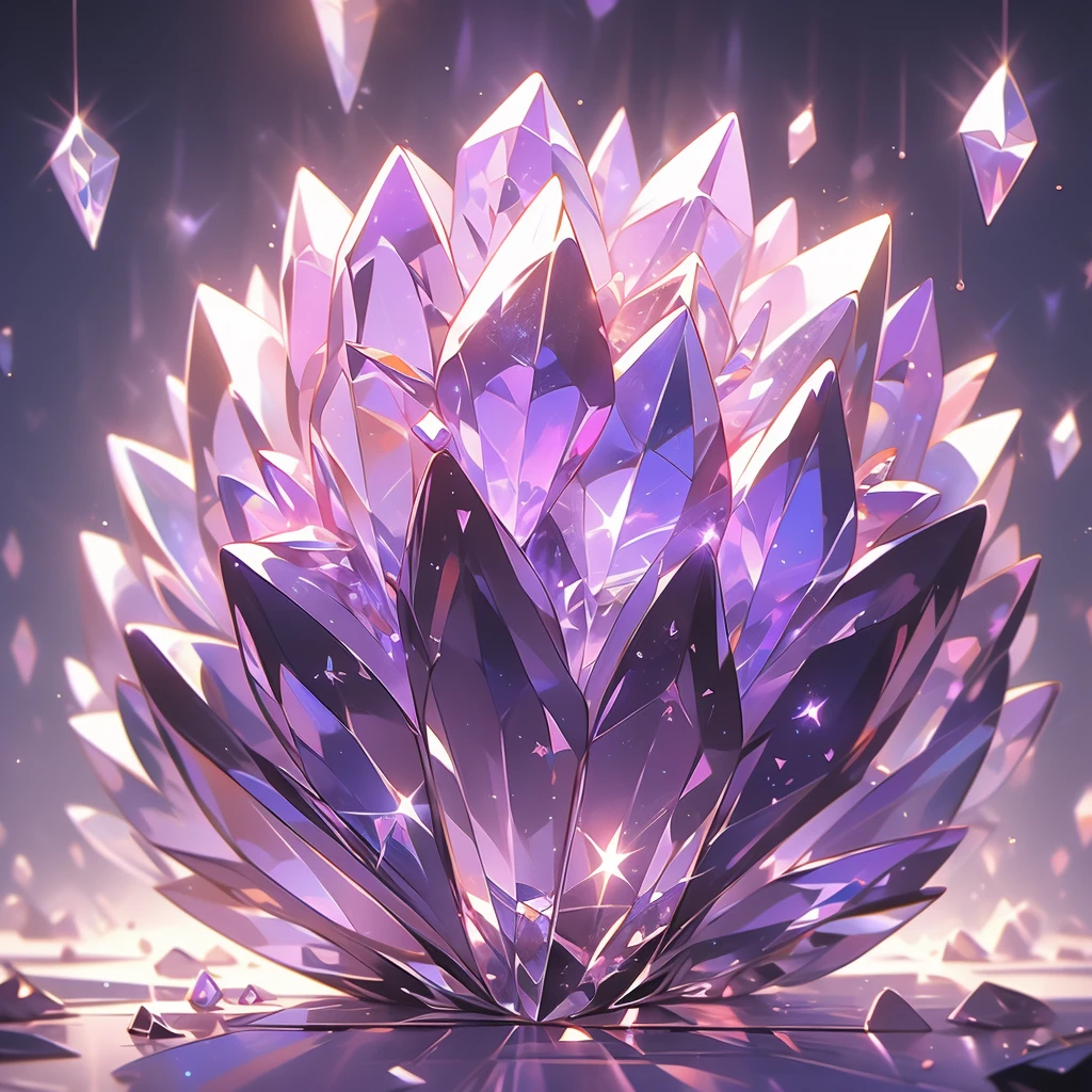a close up of a crystal with a purple light in the background, a macro photograph by Anna Haifisch, trending on pexels, crystal cubism, glowing crystals, beautiful crystals, colorful crystals, crystals, crystalized, magical crystals, crystals enlight the scene, crystal material, glowing crystal on a rock, dimly glowing crystals, made of crystals