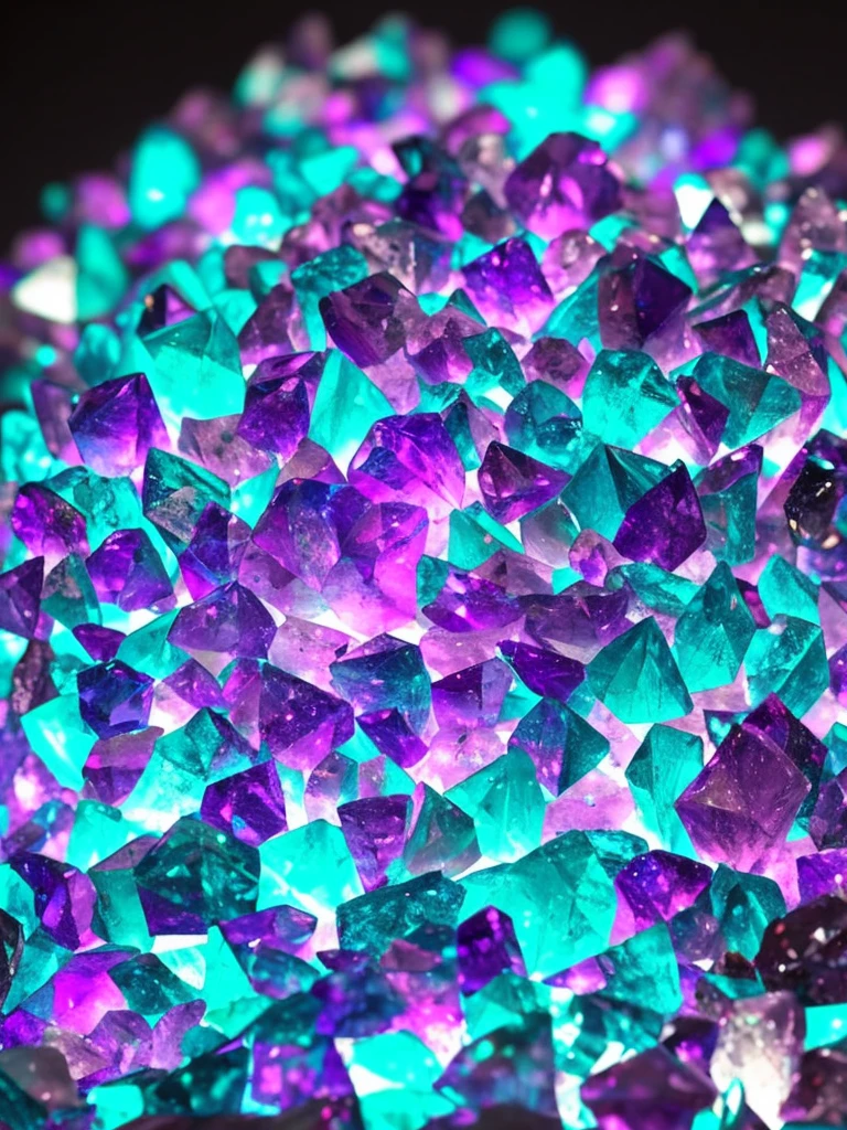 a close up of a crystal with a purple light in the background, glowing crystals, beautiful crystals, colorful crystals, crystals, crystalized, magical crystals, crystals enlight the scene, crystal material, glowing crystal on a rock, dimly glowing crystals, made of crystals, crystal color, iridescent crystals, colourful 3 d crystals, crystallized, neon rainbow quartz